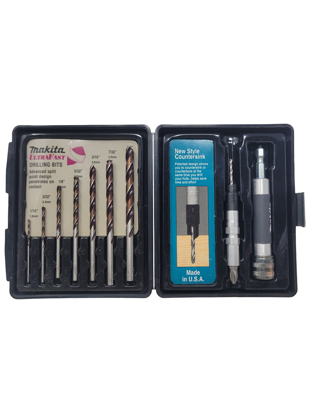 Makita Quad-Driver with 7 Ultra Fast Drilling bits counter sink kit
